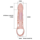 Pretty Love - Harrison Funda Extensora Pene Con Vibracion Y Strap 13.5 Cm
