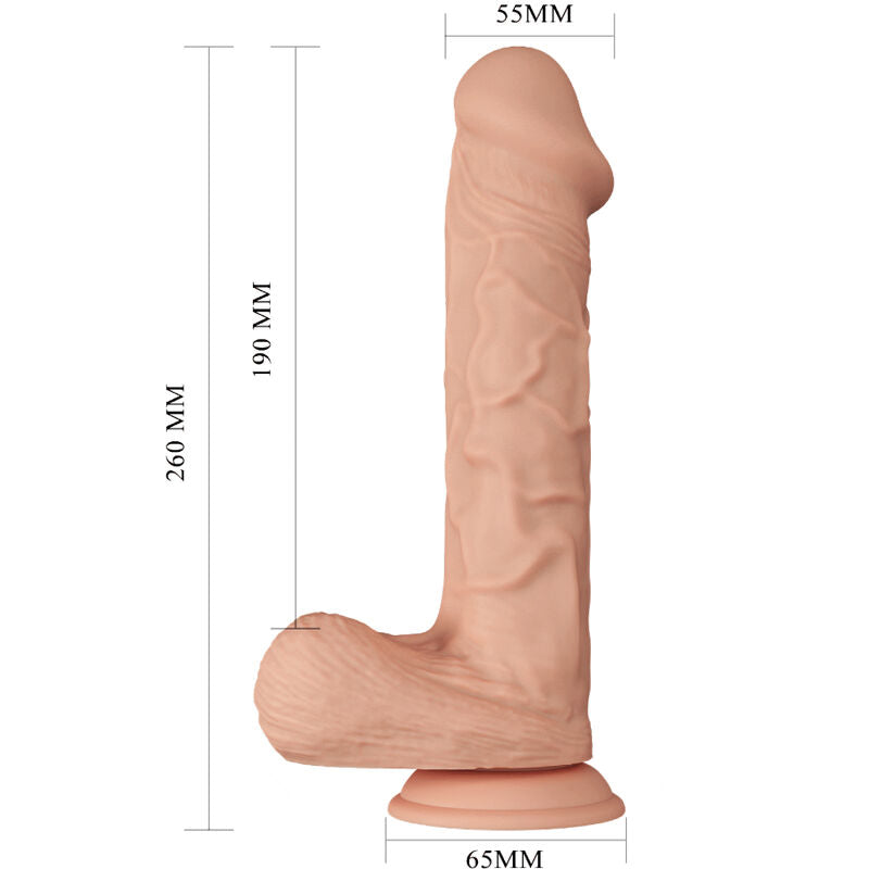 Baile - Beautiful Encounter Bergrisi Dildo Realistico Flexible 26 Cm Natural