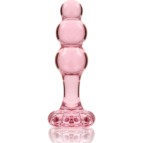 Nebula Series By Ibiza - Modelo 1 Plug Cristal Rosa 10.5 Cm -o- 3 Cm