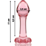 Nebula Series By Ibiza - Modelo 2 Plug Cristal Rosa 11 Cm -o- 3.5 Cm