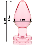Nebula Series By Ibiza - Modelo 3 Plug Cristal Rosa 11 Cm -o- 5 Cm