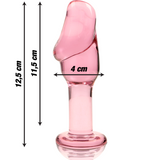 Plug Cristal Nebula Series By Ibiza - Modelo 6  Borosilicato 12.5 X 4 Cm Rosa