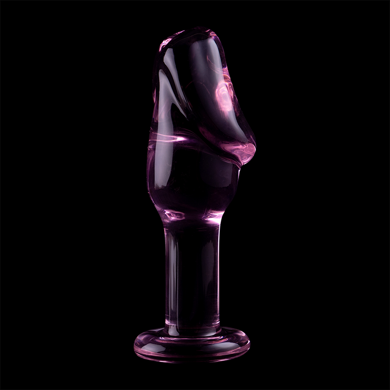 Plug Cristal Nebula Series By Ibiza - Modelo 6  Borosilicato 12.5 X 4 Cm Rosa
