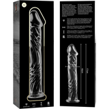 Nebula Series By Ibiza - Modelo 12 Dildo Cristal Transparente 17 Cm -o- 3.5 Cm