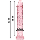 Nebula Series By Ibiza - Modelo 12 Dildo Cristal Rosa 17 Cm -o- 3.5 Cm