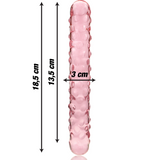 Nebula Series By Ibiza - Modelo 15 Dildo Cristal Rosa 18.5 Cm -o- 3 Cm