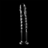Nebula Series By Ibiza - Modelo 16 Dildo Cristal Transparente 18.5 Cm -o- 3 Cm