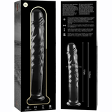 Nebula Series By Ibiza - Modelo 16 Dildo Cristal Transparente 18.5 Cm -o- 3 Cm
