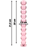 Nebula Series By Ibiza - Modelo 22 Dildo Cristal Rosa 21.5 Cm -o- 2.5 Cm