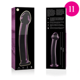 Dildo Cristal Nebula Series By Ibiza - Modelo 11  Borosilicato 16 X 3 Cm Rosa