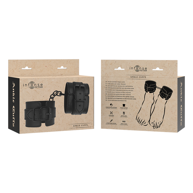 Intense - Fetish Tobilleras De Cuero Vegano