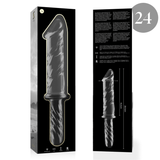 Dildo  Nebula Series By Ibiza Modelo 24 Cristal Borosilicato 28.5 X 5 Cm Transparente