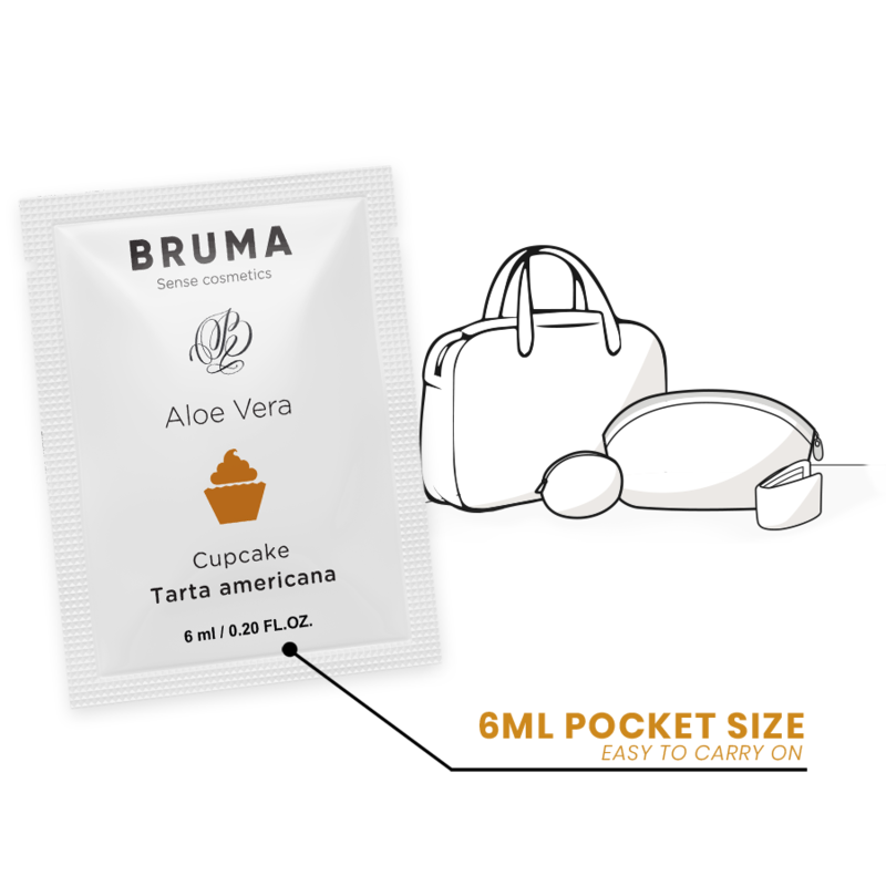 Bruma - Gel Deslizante Con Aloe Vera Sabor A Tarta Americana 6 Ml