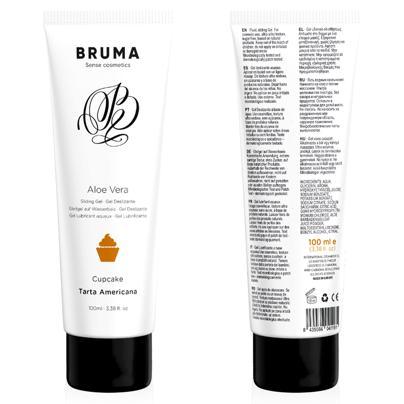 Gel Deslizante  Bruma Con Aloe Vera Sabor A Tarta Americana 100 Ml