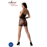 Passion - Bs096 Bodystocking Negro Talla Unica