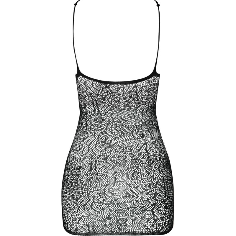 Passion - Bs096 Bodystocking Negro Talla Unica