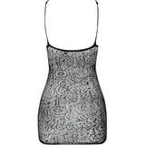 Passion - Bs096 Bodystocking Negro Talla Unica