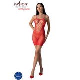Passion - Bs096 Bodystocking Rojo Talla Única