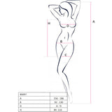 Passion - Bs097 Bodystocking Rojo Talla Unica