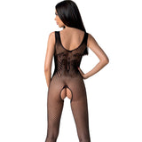 Passion - Bs098 Bodystocking Negro Talla Unica