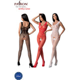 Passion - Bs098 Bodystocking Blanco Talla Unica