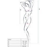Passion - Bs101 Bodystocking Rojo Talla Unica