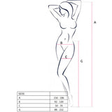 Passion - S030 Medias Con Liguero Negro Talla Unica