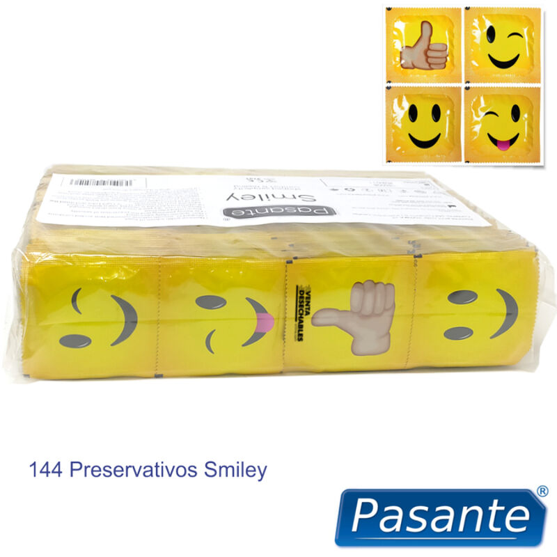Preservativo  Pasante  Smiley Bolsa 144 Unidades