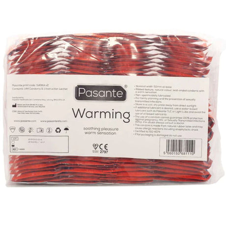 Pasante - Preservativo Efecto Calor Bolsa 144 Unidades