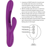 Intense - Apolo Vibrador Multifunción Recargable 7 Vibraciones Con Lengua Oscilante Morado