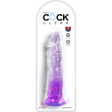 King Cock - Clear Pene Realistico 19.7 Cm Morado