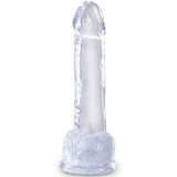 Dildo Realista Con Testiculos 7 Transparente
