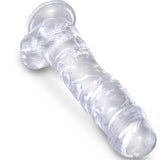 Dildo Realista Con Testiculos 8 Transparente