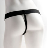 Arnes Elastico Con Dildo Hueco 9 10 Funciones Vibracion Usb Natural