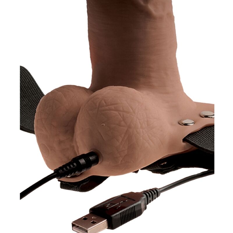 Arnés Elástico Con Dildo Hueco 6 10 Funciones Vibracion Usb