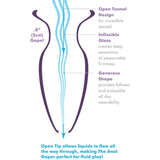 Anal Fantasy Elite Collection - Dilatador Anal Gaper Para Principiantes Cristal Talla S