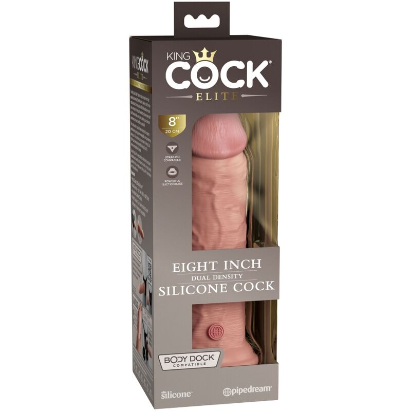 King Cock - Elite Dildo Realistico Silicona 20.3 Cm