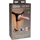 King Cock - Elite Arnes Ajustable Para Principiantes Con Dildo 15.2 Cm