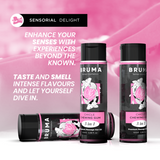 Aceite De Masaje Brum  Premium Efecto Calor Sabor Chicle 3 En 1