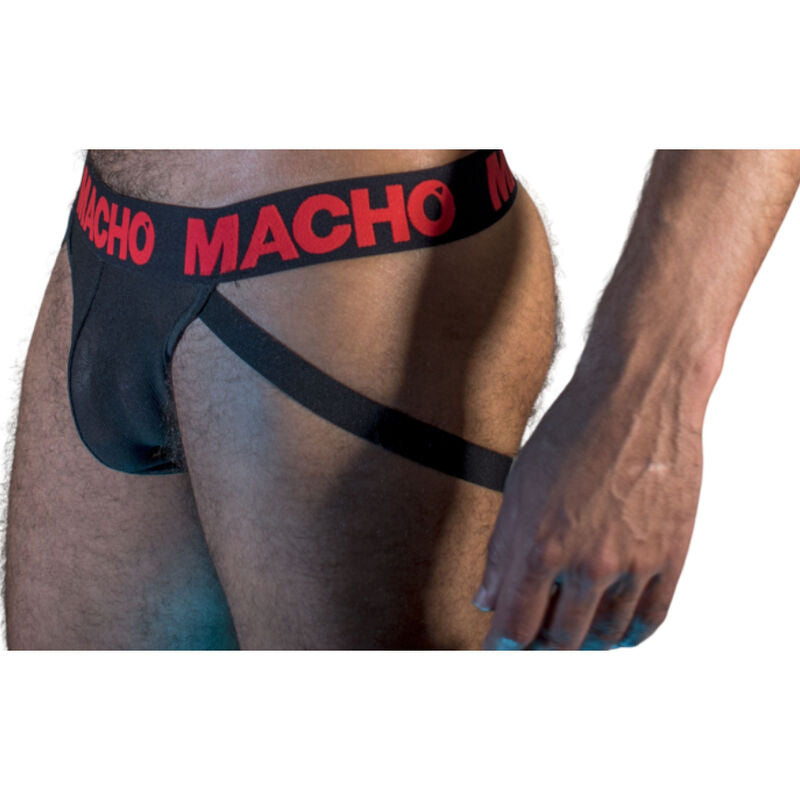Macho - Mx26x2 Jock Negro/Rojo L