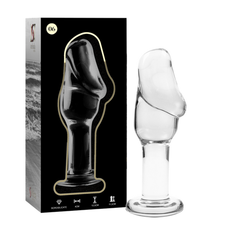 Nebula Series By Ibiza - Modelo 6 Plug Cristal Transparente 12.5 Cm -o- 4 Cm