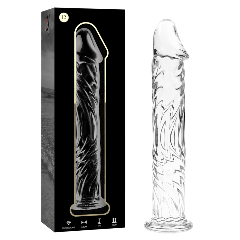 Nebula Series By Ibiza - Modelo 12 Dildo Cristal Transparente 17 Cm -o- 3.5 Cm