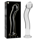 Dildo Cristal Nebula Series By Ibiza - Modelo 18  Borosilicato 18.5 X 3.5 Cm Transparente