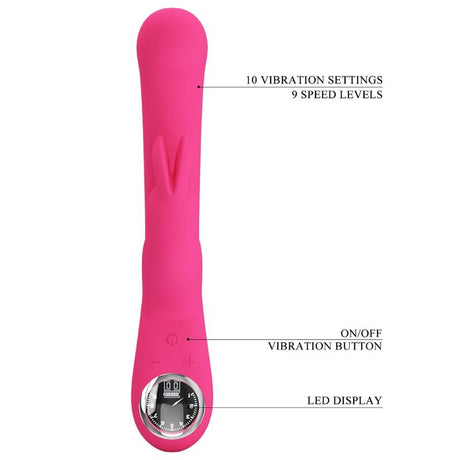 Pretty Love - Lamar Vibrador Rabbit & Punto G Rosa