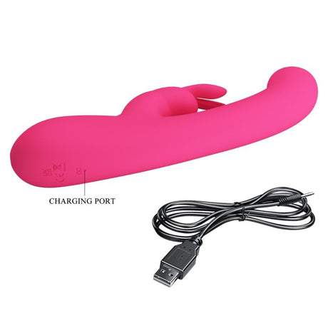 Pretty Love - Lamar Vibrador Rabbit & Punto G Rosa