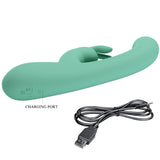 Pretty Love - Lamar Vibrador Rabbit & Punto G Verde