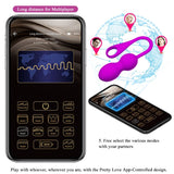 Pretty Love - Elvira Bolas Vibradoras Recargable Morado