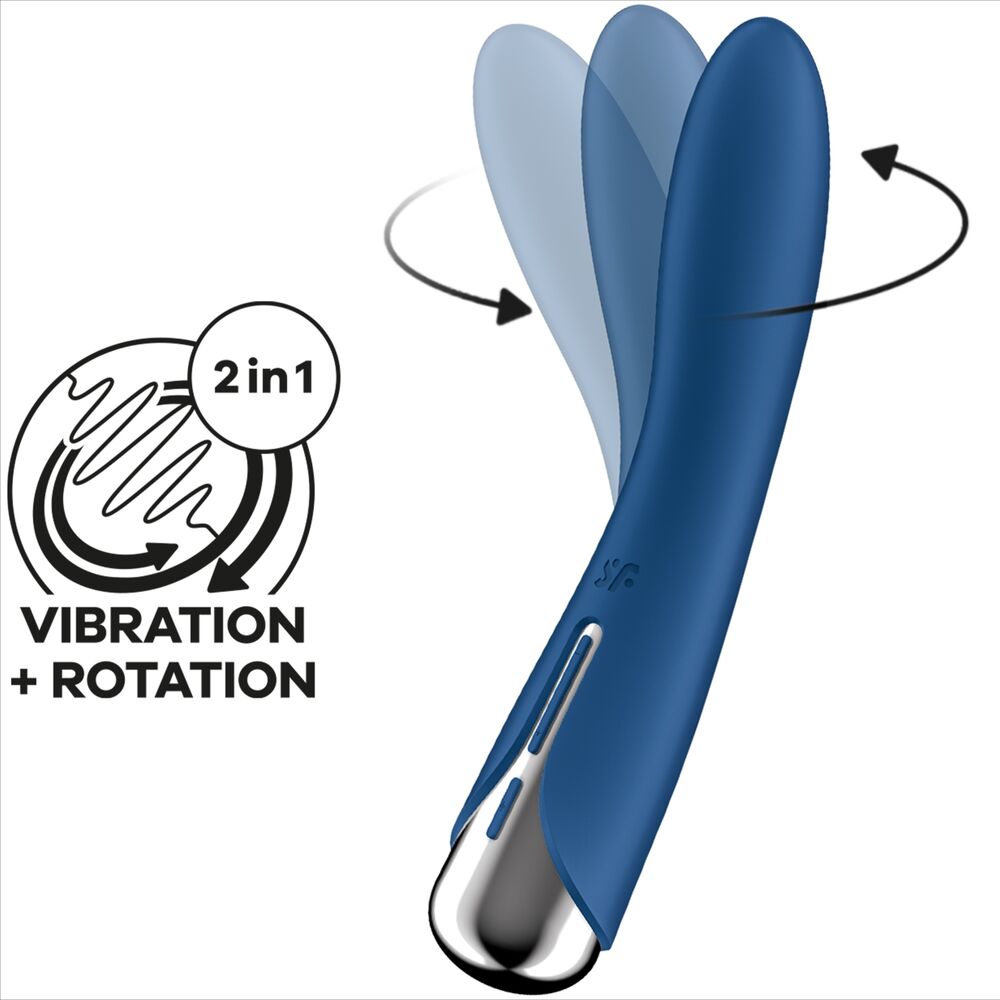Vibrador Y Rotador  Spinning Vibe 1 Azul