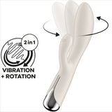 Vibrador Satisfyer  Spinning Rabbit 1 Estimulacion Clitoris Y Punto G Beige