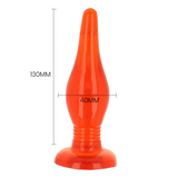 Baile - Plug Anal Tacto Suave Rojo 14.2 Cm